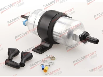 

External Fuel Pump 044 +Billet Bracket black+3/4" Inlet 5/16"Outlet