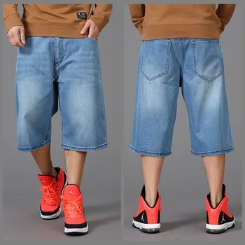

Military men Calf-Length Pants plus size men's short jeans casual short trousers multi-pocket mens shorts hiphop men's jeans