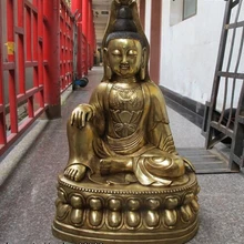 Bi002183 2" Китайский Классический Бронза Медь свобода Кван-Инь гуань инь Бодхисаттвы Статуя