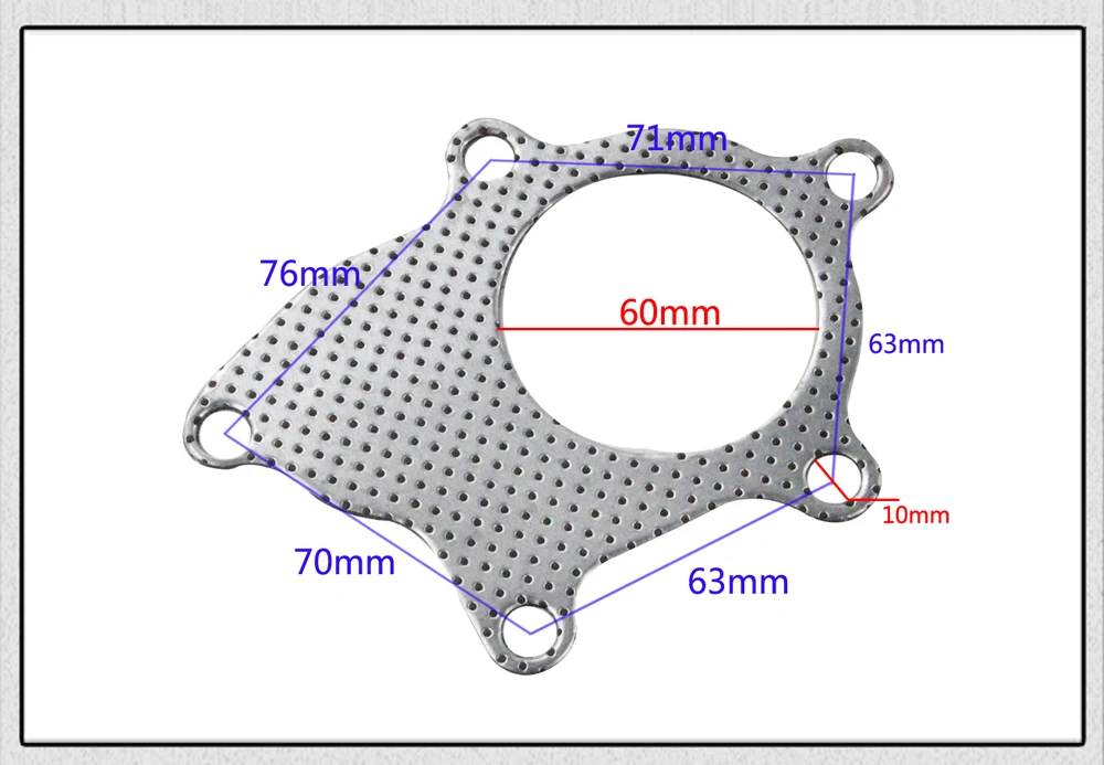 T3-T4 5-болт B/D серии турбо коллектор водосточная труба выхлопного графита алюминиевая прокладка HT4953