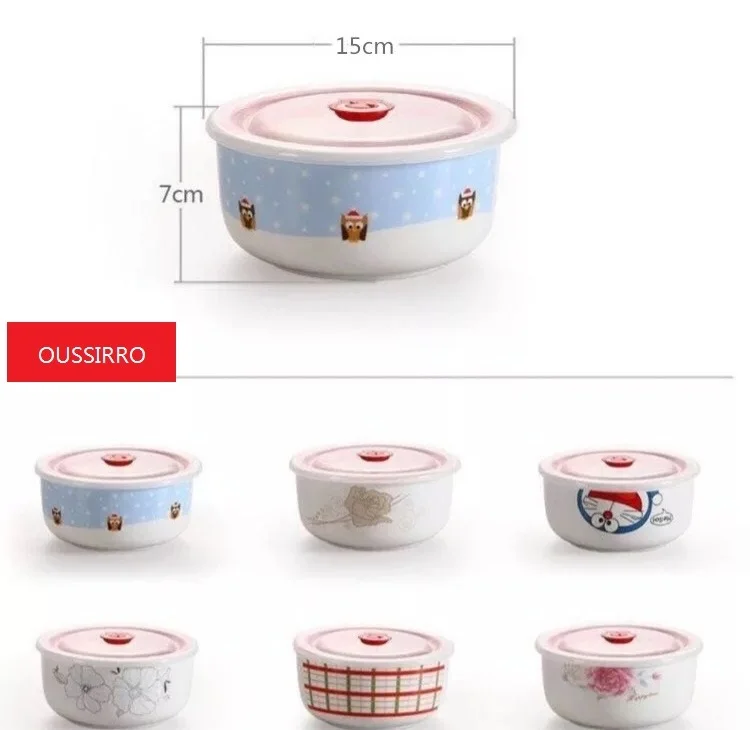 OUSSIRRO мультяшный керамический японский hello kitty Bento Box тепловой пищевой контейнер для завтрака коробки для детского пикника 2D