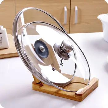 

New Creative foldable wooden pot lids holder,kitchen cooking tools storage rack organizer accessories.