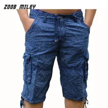 Мужские шорты-карго в стиле милитари, свободные, мешковатые, повседневные, камуфляжные, короткие штаны, летние, хлопковые, до колена, для пробежек, модные, пляжные брюки