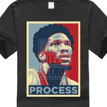 2017 Newest Popular Trust The Process Joel Embiid 76Ers 3D Printed Men's 100% Cotton T Shirt High Quality Short Sleeve Tees