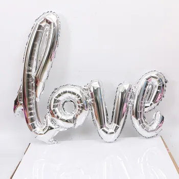 

50pcs Romantic Letter Balloons LOVE Aluminum Foil Balloons Valentine's day Wedding Decoration 108*64cm wen6404