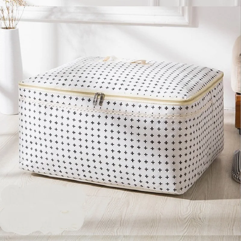 

Bedding Quilt Blanket Organizer Container with Zipper Extra Large Folding Storage Bag Waterproof Wardrobe Clothes