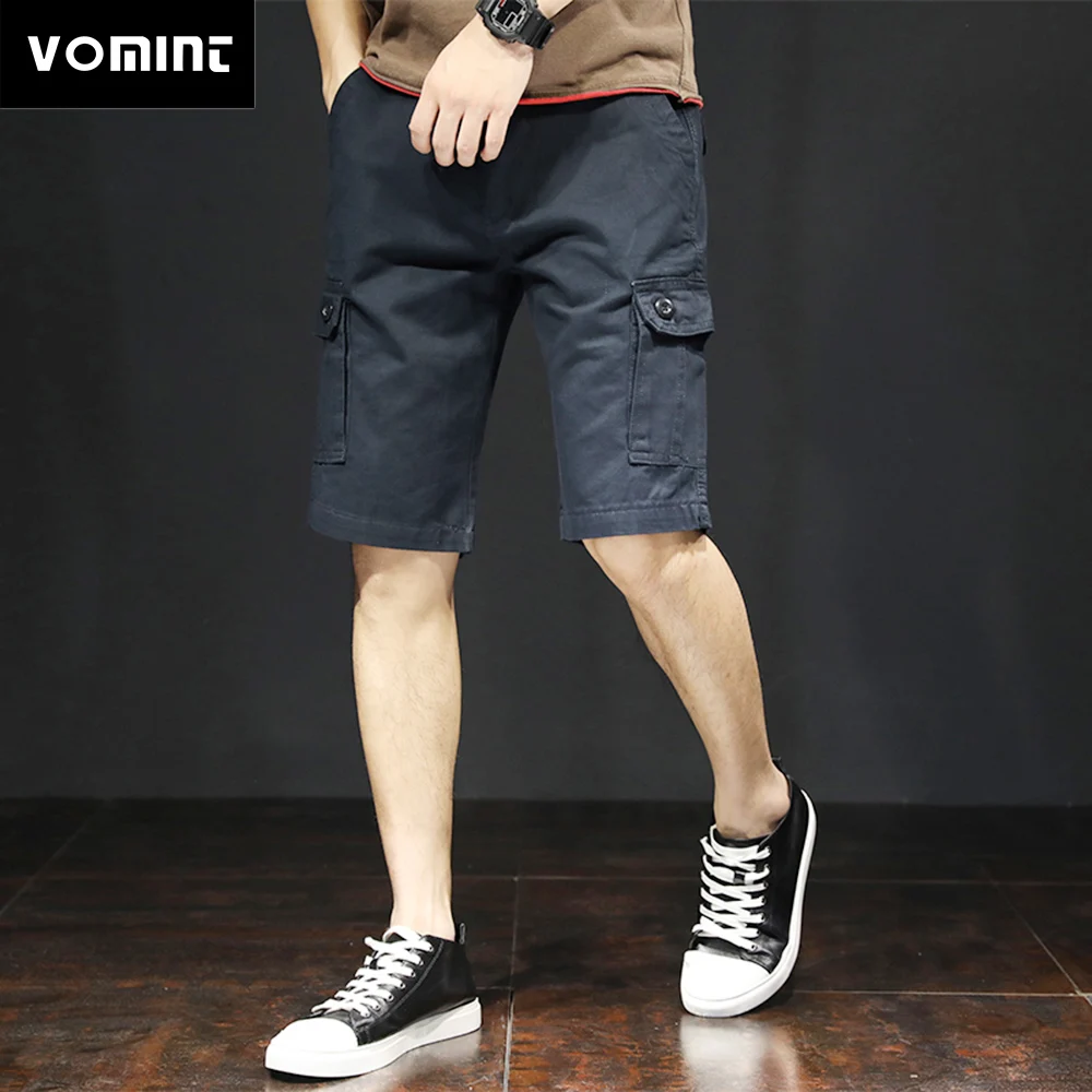 Vomint летние мужские шорты-карго Брюки Шорты Masculino Молодежные повседневные мужские s чистые комбинезоны различных цветов пляжная военная одежда верхняя одежда
