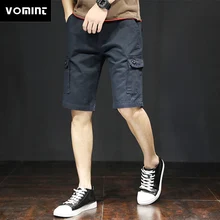 Vomint летние мужские шорты-карго Брюки Шорты Masculino Молодежные повседневные мужские s чистые комбинезоны различных цветов пляжная военная одежда верхняя одежда