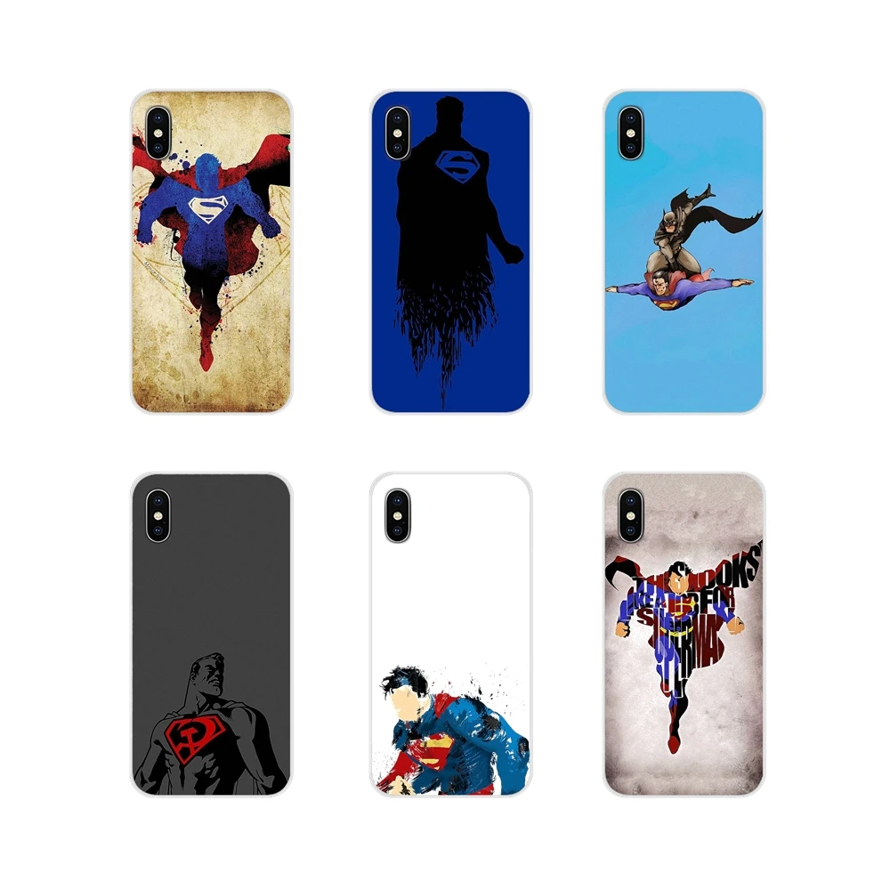Для Apple IPhone X XR XS MAX 4 4S 5 5S 5C SE 6 S 7 8 Plus ipod touch герой Marvel аксессуары для Супермена