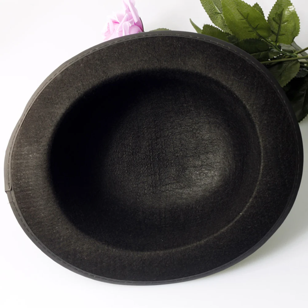 Черная шляпа-котелок Волшебники шляпа одеваются костюм аксессуар для мужчин взрослые вечерние маскарадные платья