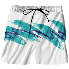 Пляжные шорты красочные картины 3D модные принты для мужчин Harajuku Хип Хоп быстросохнущая доска шорты для женщин фитнес брюк