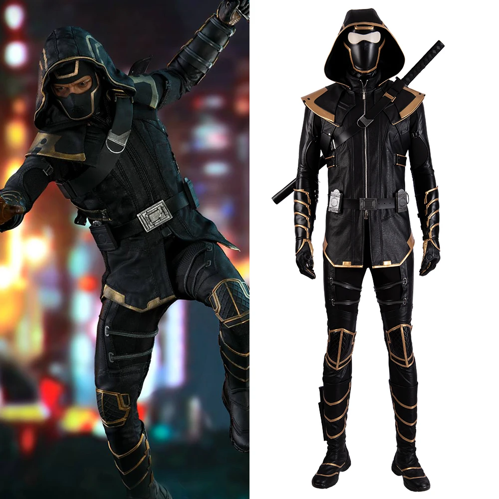 

MANLUYUNXIAO 2019 Endgame Marvel Costume Cosplay Adult Hawkeye Clint Barton Hoodie Jacket Halloween Christmas Party Full Set