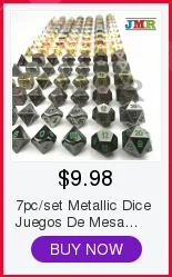 Топ Quality7pcs-dies Dados металла для Rpg, набор D4 D8 D10 D10 % D12 D20 Подземелья и Драконы металлический куб с железной коробка для платы игры