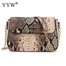 New Fashion Small Snake Print Flap Shoulder Bag Female Pu Leather Chain Crossbody Bags For Women New Fashion Small Snake Print Flap Shoulder Bag Female Pu Leather Chain Crossbody Bags For Women