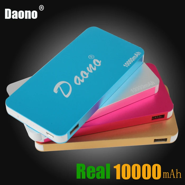 High capacity Power bank 10000mAh with external battery Dual USB Slim Mobile Backup Powerbank for all phone Universal Charger