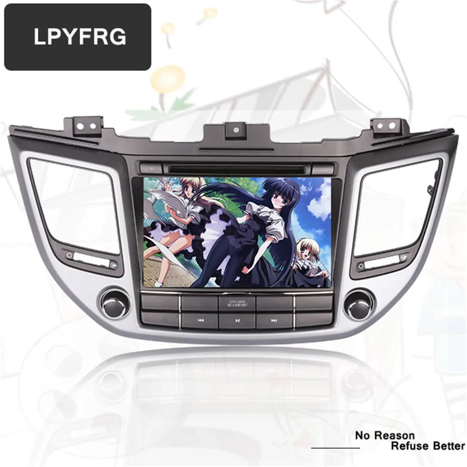 Discount Android 9.0 2 Din 8 Inch Car DVD Player For Hyundai/IX35/TUCSON 2015 2016 2017 2018 With 4GB RAM GPS Navigation Radio Headunit 2