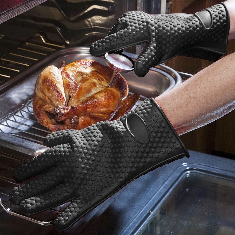 2pcs-Food-Grade-Heat-Resistant-Thick-Silicone-Kitchen-Barbecue-Oven-Cooking-Glove-BBQ-Grill-Glove-Oven (5)