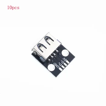 

10PCS USB 2.0 Female Adapter Board 5V Charger Modified Recharge Plate w Mobile Phone Power Data Cable for RC DIY Model Parts