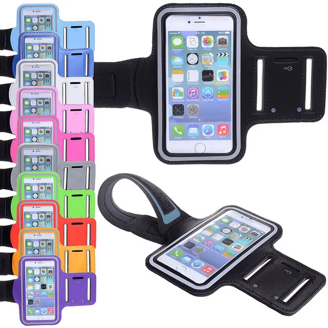 Smartphone Armband Running Gym Jogging Sports Arm Band Belt Pouch Bag Mobile Phone Wrist Fitness