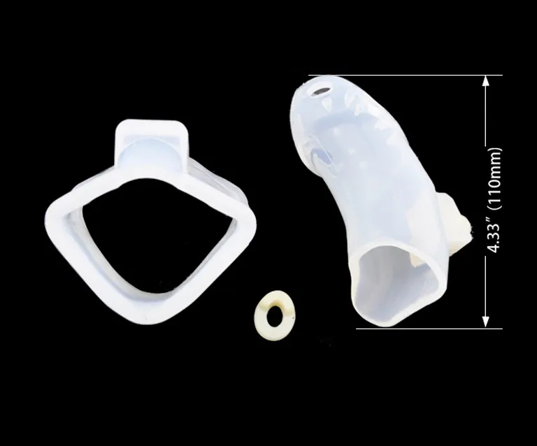Latest-design-Clear-Silicone-spikes-Male-Chastity-Dick-Cage-Fixed-50mm-Ring-New-A140-3 (3)