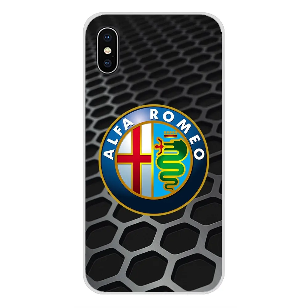 Супер автомобильный мягкий прозрачный чехол с логотипом Alfa Romeo для Xiaomi Redmi Note 6A MI8