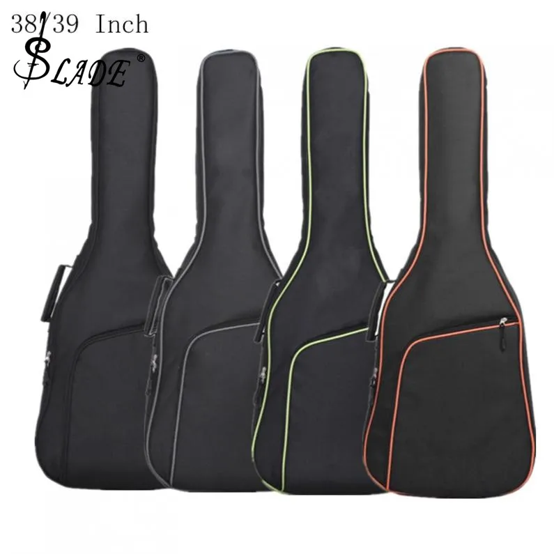 

Oxford Fabric 38/39 Inch Guitar Case Colorful Edge Gig Bag Double Straps Padded 10mm Cotton Soft Waterproof Backpack
