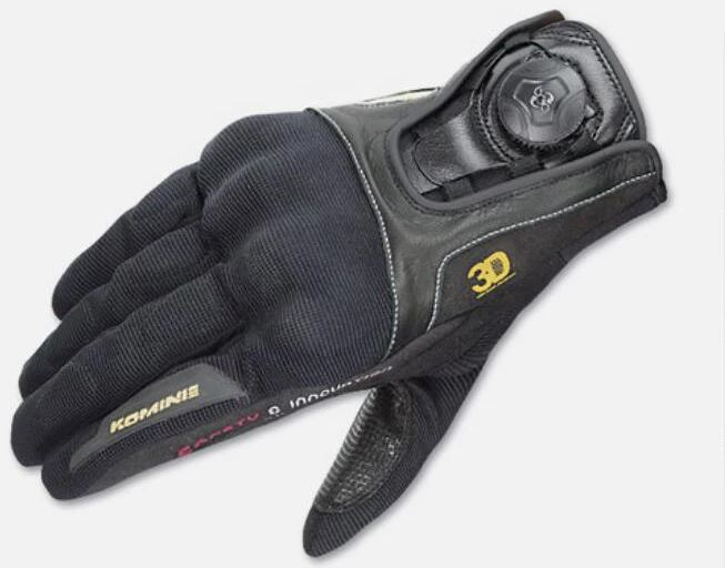 Защитные перчатки для мотоцикла с сенсорным экраном Boa Knuckle KOMINE GK 164 3D велосипедные гоночные мужские перчатки черный желтый
