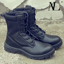 Новая выставка мужчин Сталь носок безопасности обувь анти-разбив дышащие сапоги безопасности прочный работа защитные ботинки труда страхования