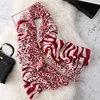 2024 Lovely Animal Leopard Zebra Pattern Silk Scarf Lady High Quality Print Shawls and Wraps Pashmina Stole Hijab Snood 180*90Cm 5