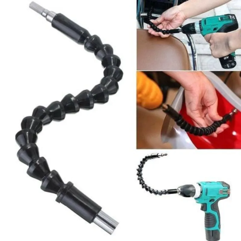 

295mm Flexible Shaft Electronic Drill Screwdriver Bit Holder Connect Link Multitul Hex Shank Extension Bit Multitool