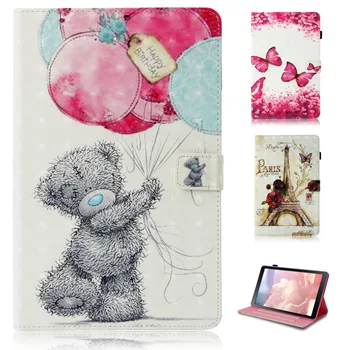 

Balloon Bear Pattern PU and PC With Card Slot Cover Case for Samsung Galaxy Tab A2 10.1 2018 T595 T590
