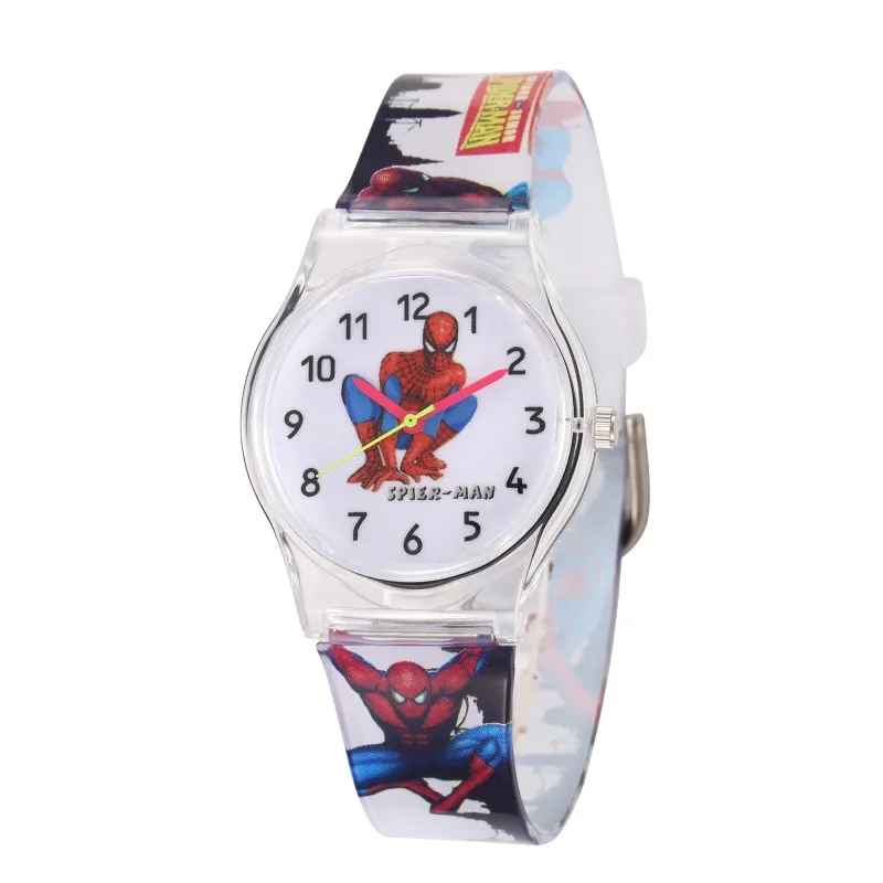 Водонепроницаемые Детские часы Детские Спортивные кварцевые наручные часы мультфильм военные детские часы для мальчиков детские часы Relogio Infantil reloj montre enfant - Цвет: Cartoon Spiderman
