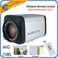 2.0MP 1920x1080P Draadloze afstandsbediening 36X Optische Zoom HD AHD CVI TVI 960P 1080P Auto focus Anolog 1200TVL CCTV Box Camera