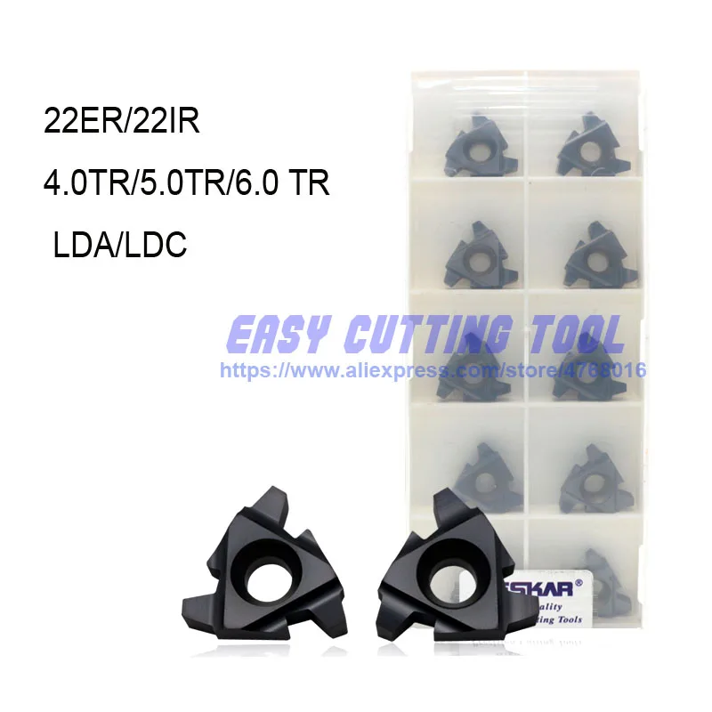 10PCS 16ER AG60 LDA Carbide Threading inserts DESKAR For Steel//Stainless Steel