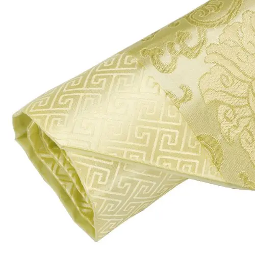 78 x 13 Inch Brocade Table Runner Antique Gold