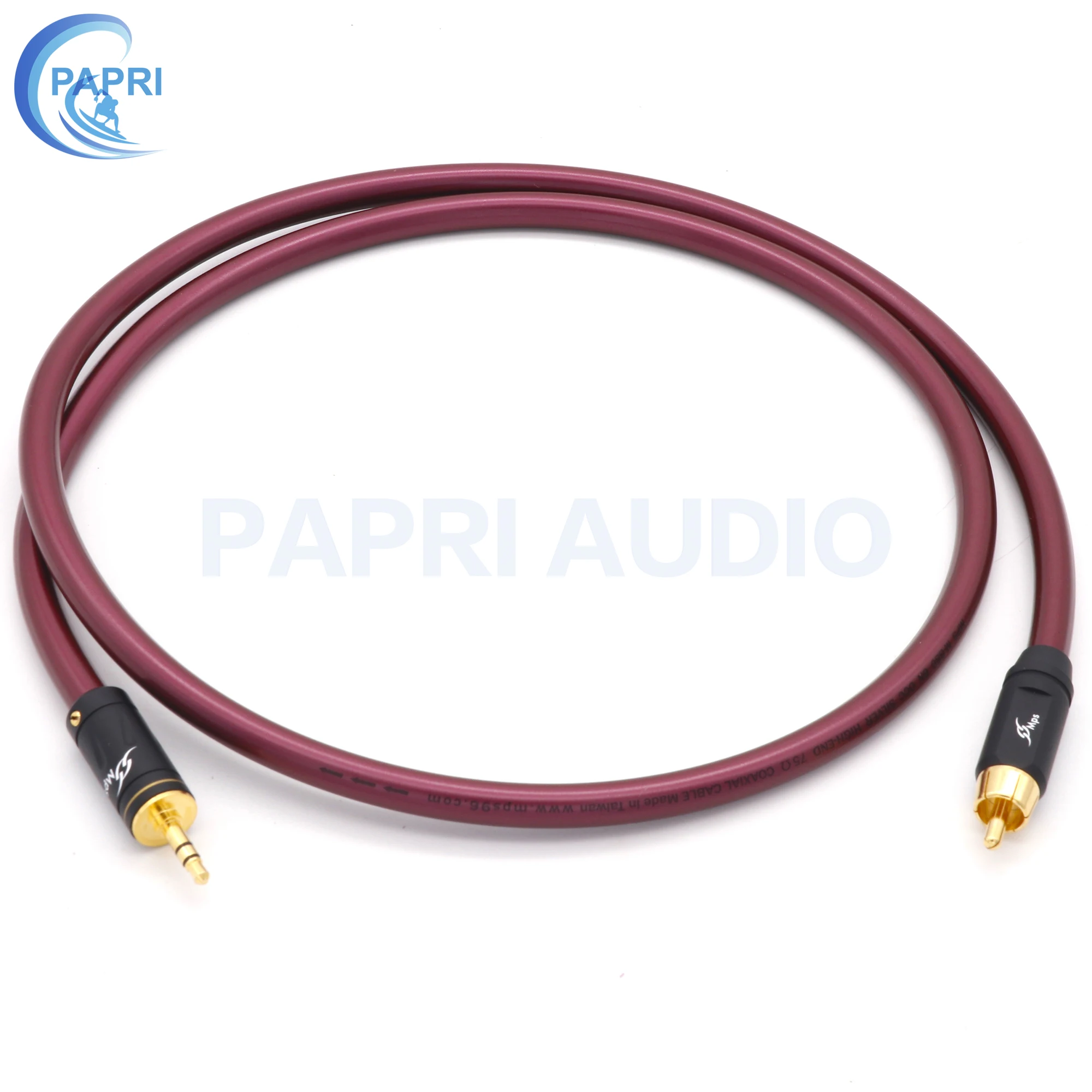 PAPRI MPS M 880 3 5 мм к RCA разъему кабеля 6N 99.99997% OCC + посеребренный коаксиальный кабель DIY