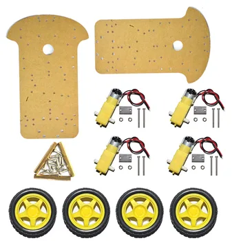 

Free shipping! NEW! 4WD Smart Car Chassis Double Layers K-002 For Arduino Robot