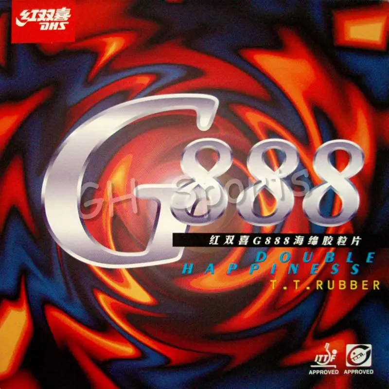 DHS G888 (حلقة/هجوم السريع) بالنقاط ، في تنس الطاولة (بينغبونغ) المطاط مع الإسفنج