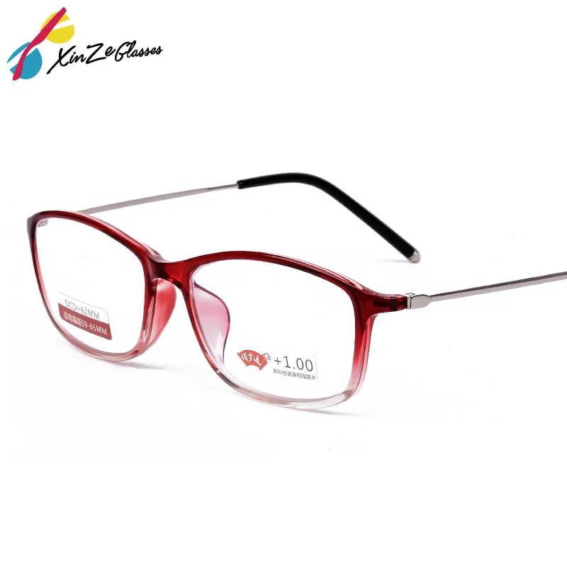 XINZE Горячая новинка удобные TR90 очки лупа высокая прочность полное зеркало рамка очки для чтения унисекс Винтаж Leesbril
