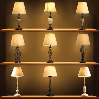

American style back to the ancient country table lamps for living room Led Bed lamp bedside light table light Tafellamp lamps