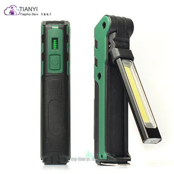 

Activefire LED Torch COB Flashlight Inspection Torch USB Rechargeable LED Work Light Hook Hanging Lamp For Car Repairing Camping