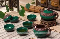 [HT!] портативная чайная чашка для путешествий, 1 чайник+ 2 чашки, китайский керамический чайный набор кунг-фу, умное китайское кун-фу керамические кружки для чая набор