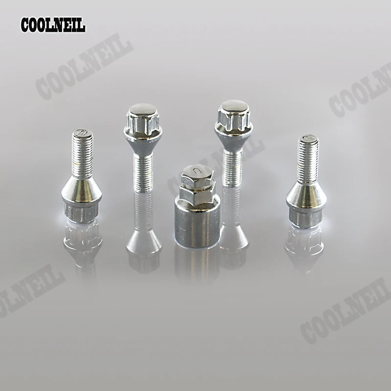 

14x1.5mm Locking Wheel Lock Bolts Nut 28mm Thread Wheel Screw bolt