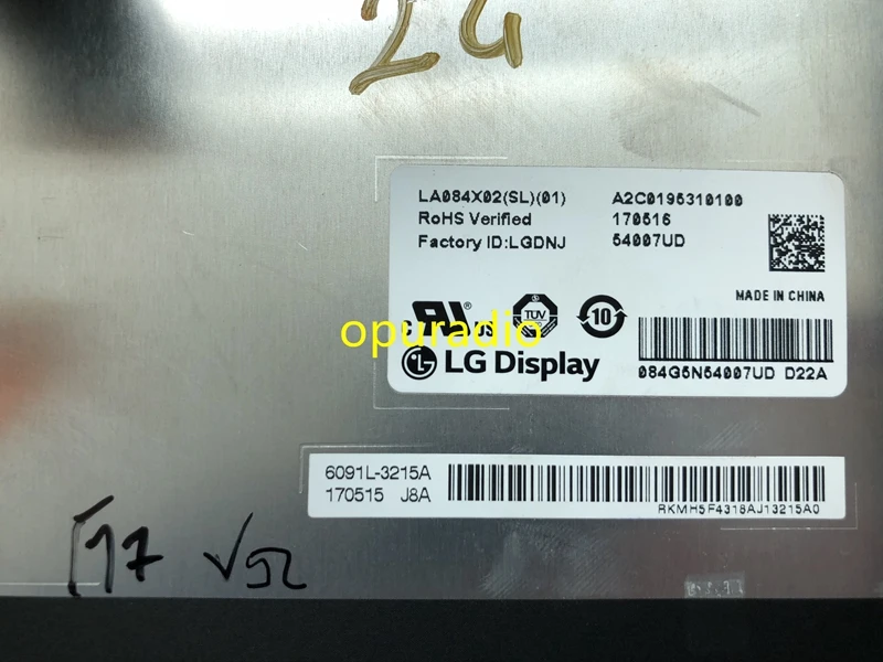 DHL 8,4 дюймов Дисплей LA084X02 SL01(SL)(01) по-настоящему для контроля уровня сахара в крови с тачскрин, аналагово-цифровой преобразователь для автомобиля DVD аудио система