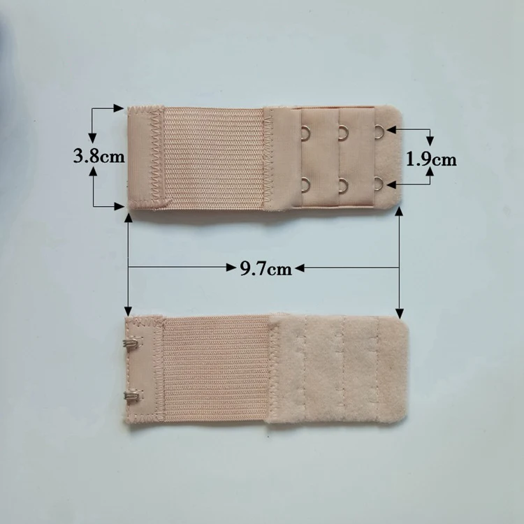 4 шт./партия, новинка, Женский удлинитель для бюстгальтера, 3 ряда, 2 крючка, эластичная Регулируемая удлиненная застежка для нижнего белья, Прямая - Цвет: Хаки