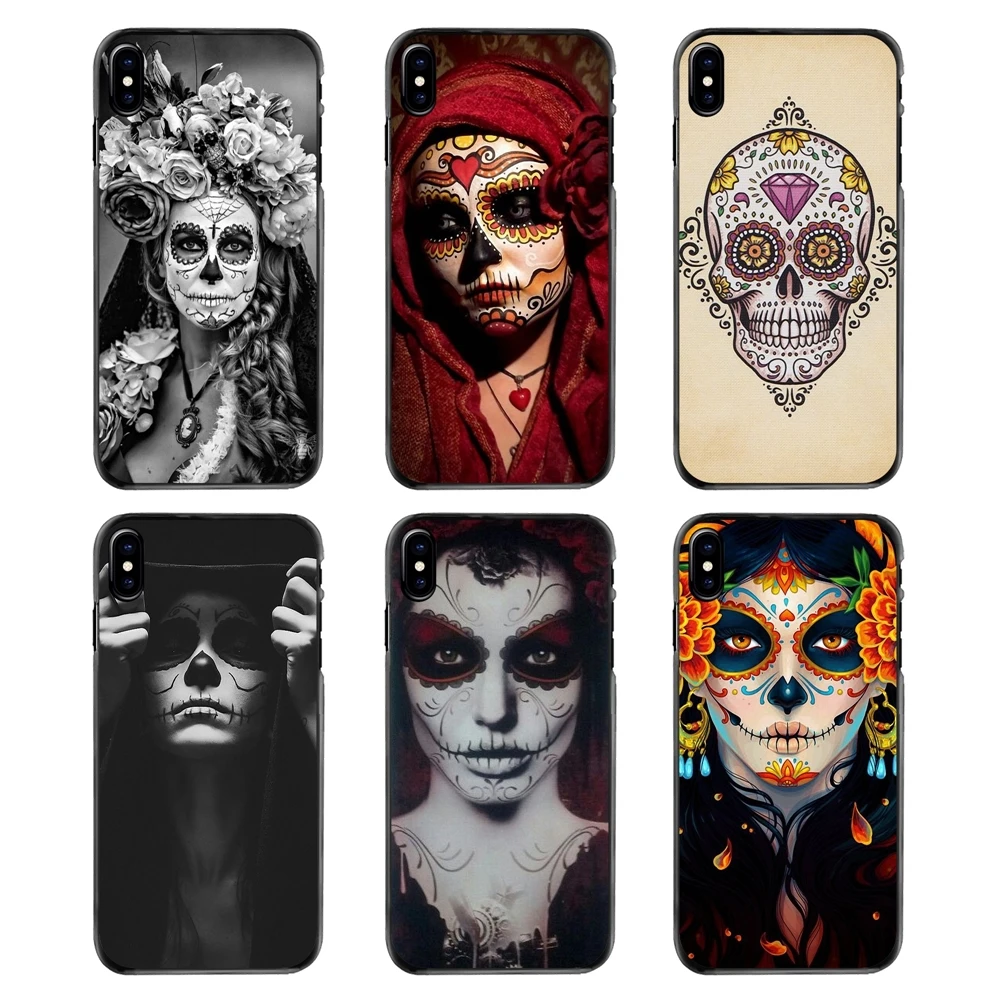 Phone Covers For Sony Xperia X XA XZ M2 M4 M5 C3 C4 C5 T3 E4 E5 Z Z1 Z2 Z3 Z5 Compact Dia De Los Muertos Sugar Floral Skull Art |