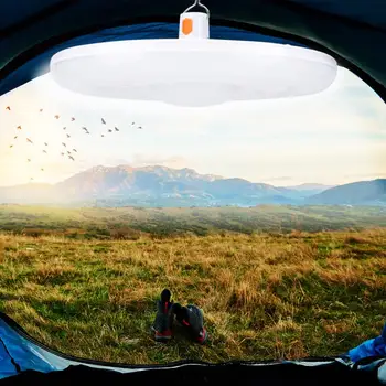 

Camping Light 5V 25W USB Charging Round LED Lamp Camping Light Built-in Battery with Hook for Night Market