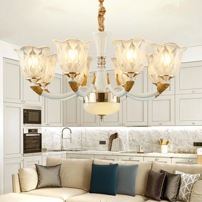 

Modern simplicity LED chandelier living room suspended lamps bedroom lighting home fixtures crystal hanging lightsVilla lights