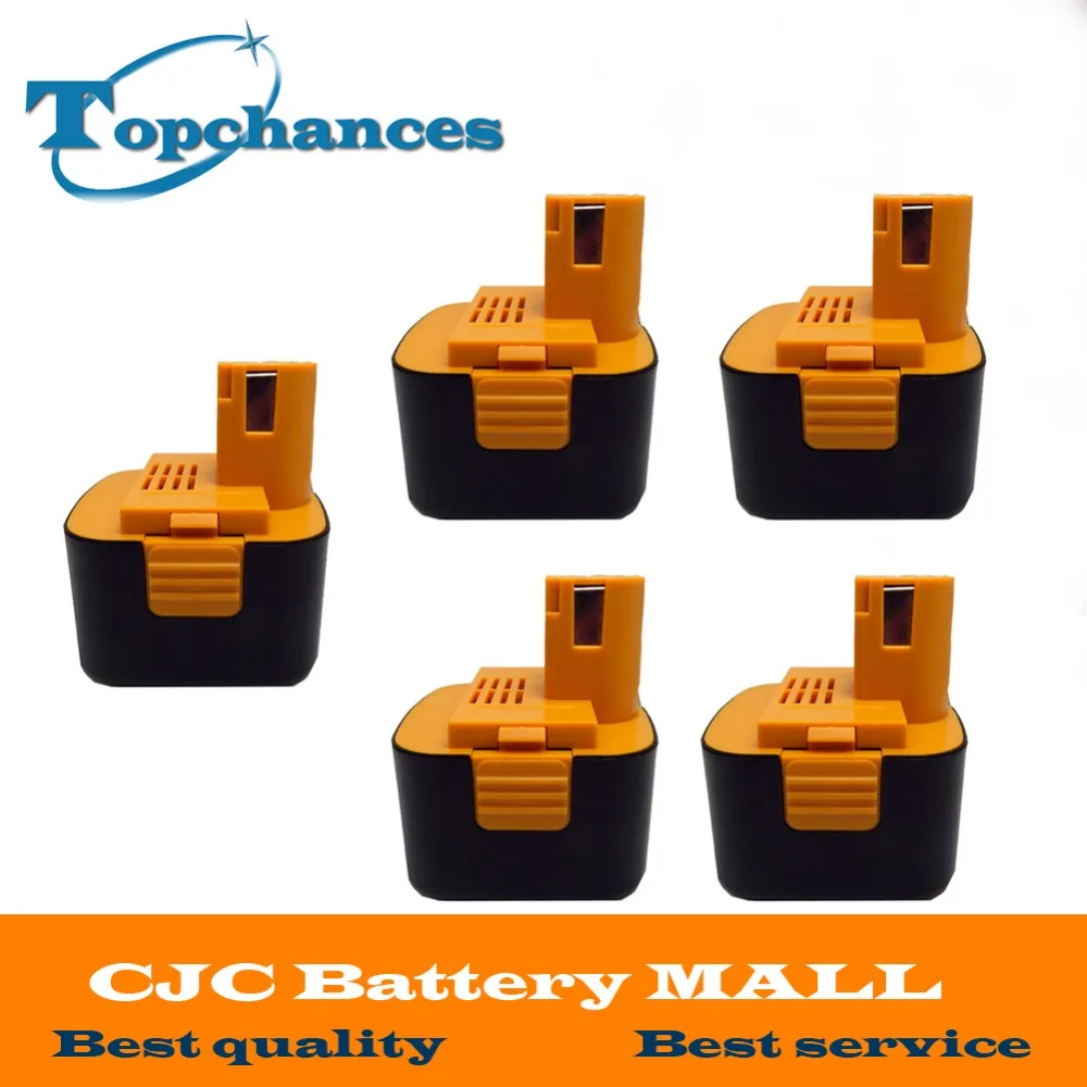5PCS New 12V 3.0Ah Ni Mh Replacement Power Tool Battery Pack for