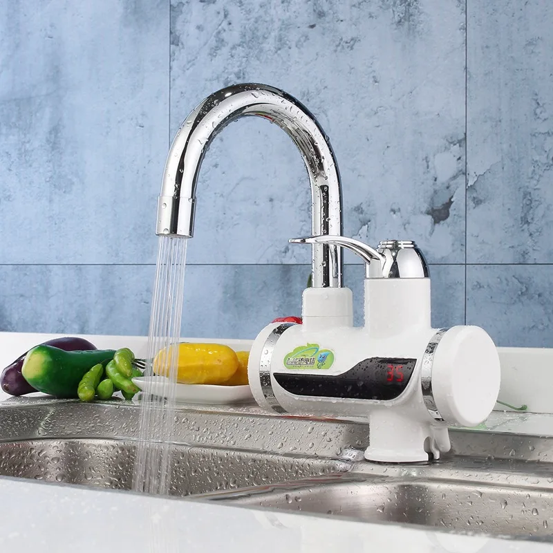 led digital kitchen basin faucet tap mixer au plug 220v instant electric water heater bathroom shower - Kitchen Basin Sinks led digital kitchen basin faucet tap mixer au plug 220v instant electric water heater bathroom shower - Kitchen Basin Sinks